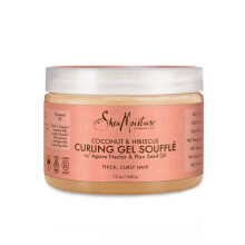 SheaMoisture Coconut & Hibiscus Curling Gel Soufflé no silicones or sulphates for thick, curly hair 340g