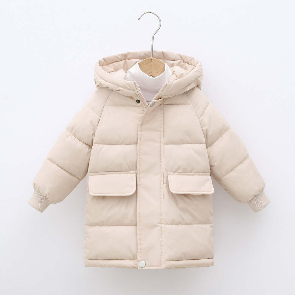 Xcsgsra (Beige, 4-5Years) Kids Boys Girl Coats Jacket Outwear Winter Long Uk Not,Specified