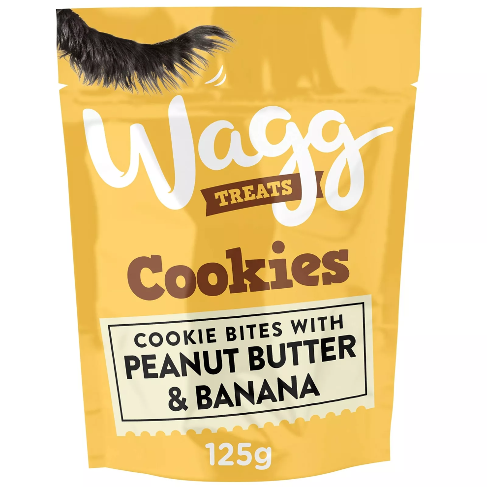 Wagg Cookie Bites Peanut Butter & Banana Dog Treats 125g (Pack of 7)