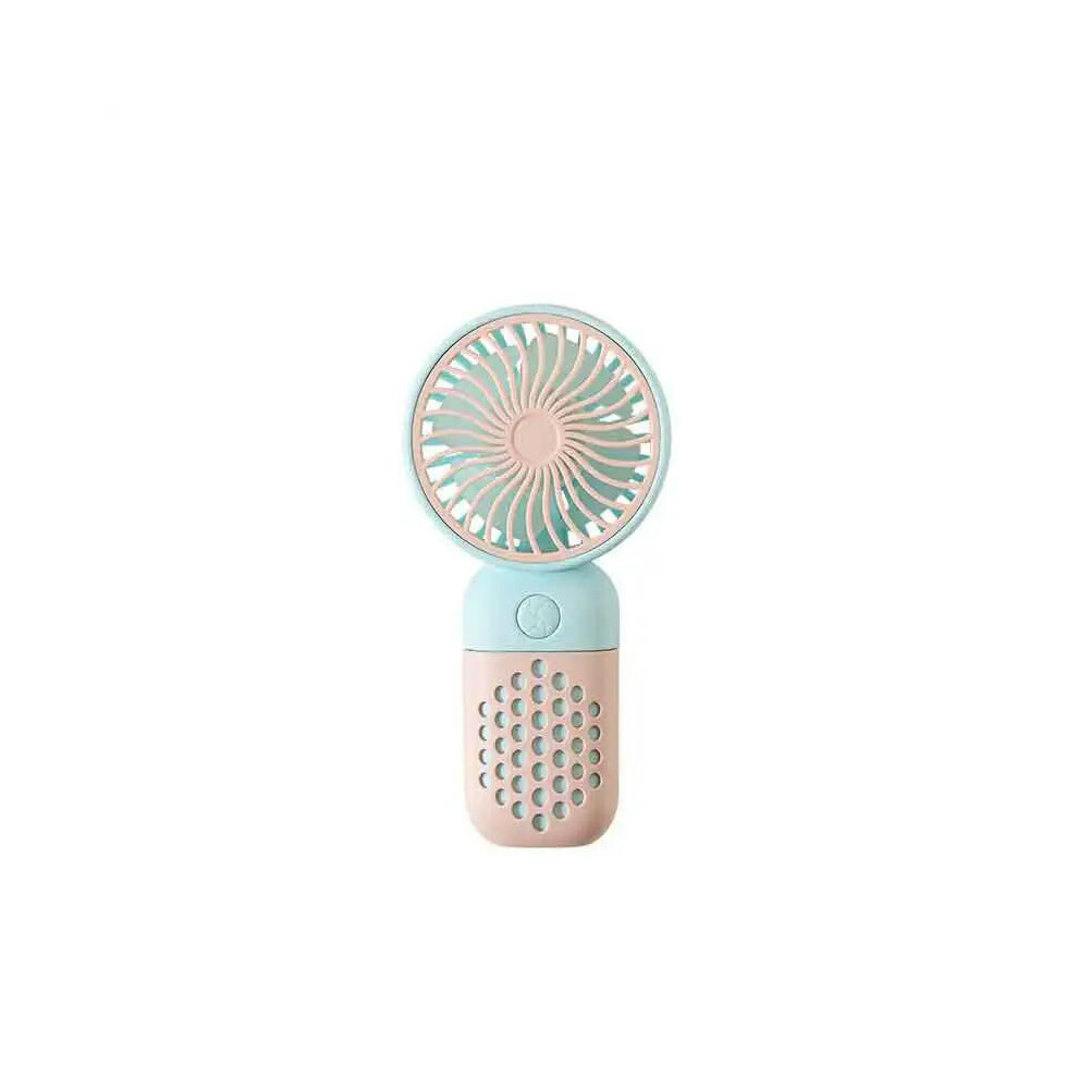 (pink) Cute USB Mini Fan Portable Handheld Fan Rechargeable Mini Handy Fan Pocket Size Low Noise Small Electric Fan Student Dormitory