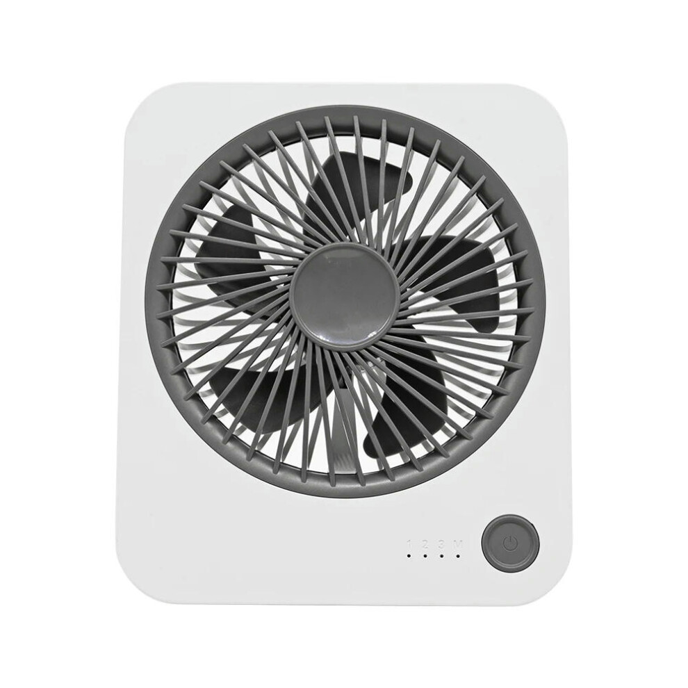 (White) New Portable Desktop Fan Ultra-Thin Powerful Silent Air Circulator Fan Mini USB Ventilator Fan for Office Home Bedroom Dormitory