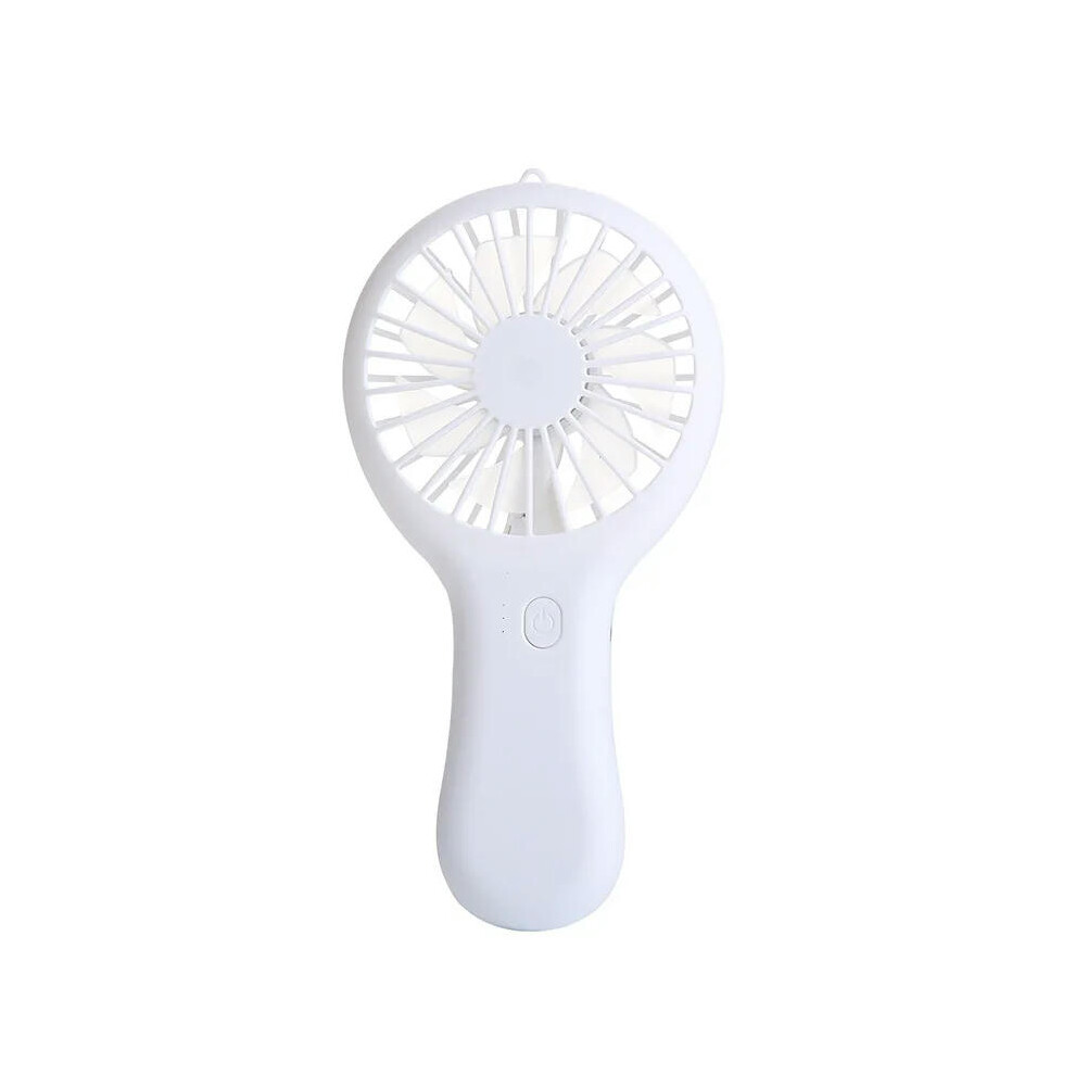 (WHITE) Handheld Mini Fan Portable USB Charging Convenient Creative Small Fans Catapult Pocket Hand-held Fan Wedding Gift