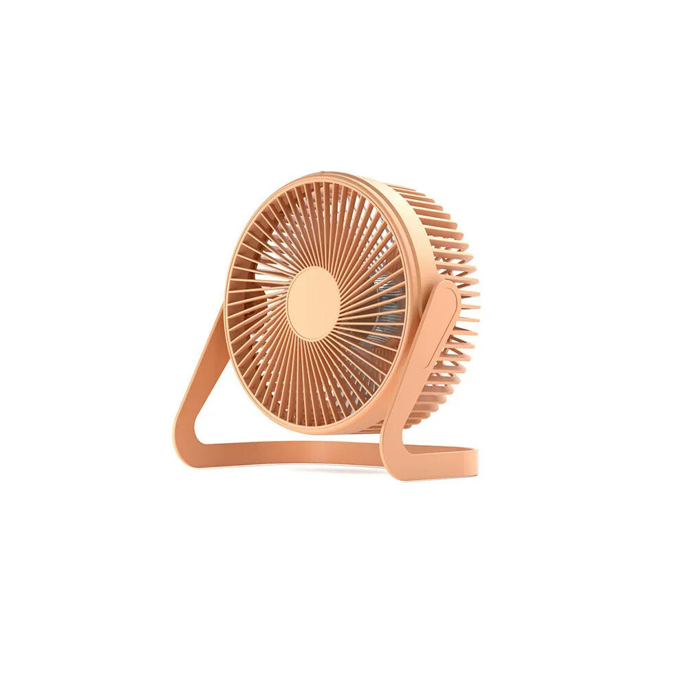 (Orange) Portable Mini Hand Clip Fan USB Charging Quiet Desktop Electric Fan High Quality Student Dormitory Small Cooling Ventilador Fans