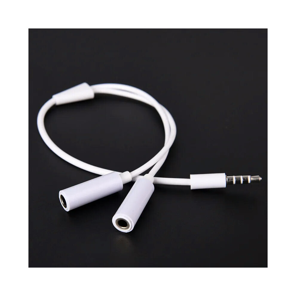 Y Splitter Cable 3.5 mm 1 Male to 2 Dual Female Audio Cable For Earphone Headset Headphone MP3 MP4 Stereo Plug Adapter Jack