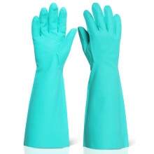 BEESWIFT NITRILE GLOVES 18" GREEN L