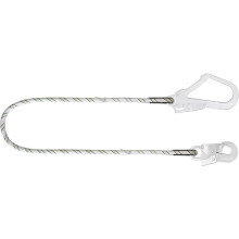 KRATOS 1M RESTRAINT KERNMANTLE ROPE LANYARD WHITE/GREEN 1M