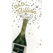 Dad In A Million Dad's Fizzy Fun! Hand-Finished Father's Day Greeting Card