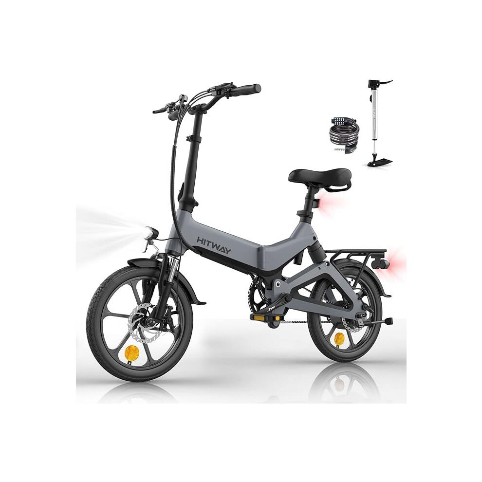 ELECTRIC BIKE,BK2 Folding E-Bike 250W,16 Pedelec 35-70km Scope Grey