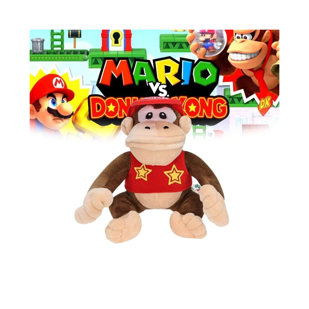 Super Mario Diddy Kong Donkey Kong Plush Doll Soft Toy Teddy Stuffed Animal New