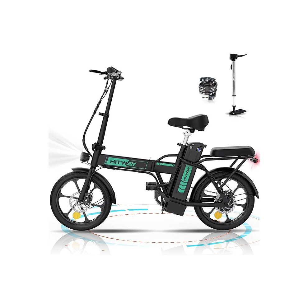 ELECTRIC BIKE,Folding Bike-16" Fat Tire,8.4Ah 250W 36V e-Bike Black