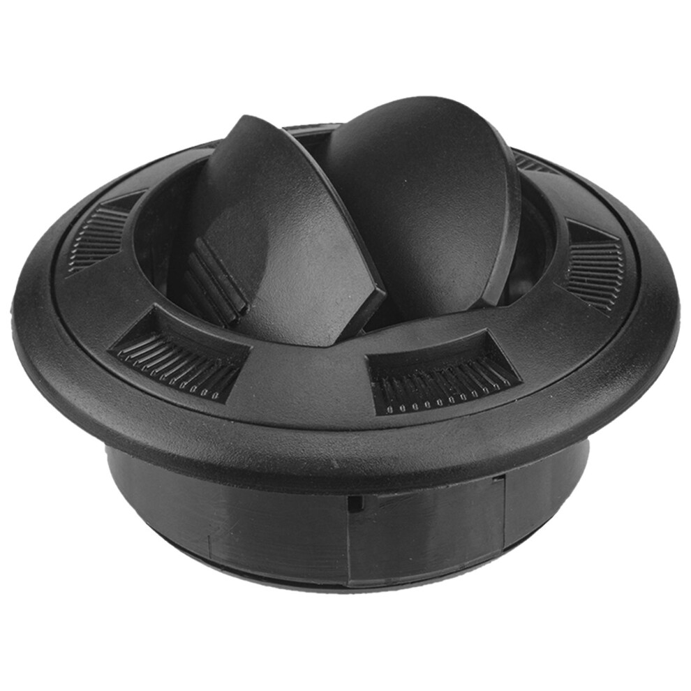 Universal Air Conditioning Outlet Dia 75Mm Round Dashboard Air Vent For Rv Black 7669443098512