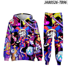 (XS) The Amazing Digital Circus Digital Circus Hooded Sweatshirt And Leggings Set