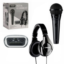 Shure Digital Recording Kit PGA58 Microphone, SRH240A Headphones & MVi Audio Interface