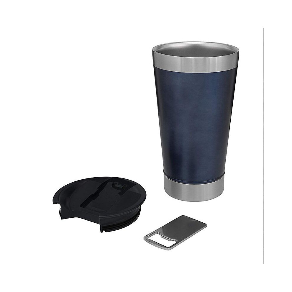(black) 20oz Stainless Steel Stanley Bottle Thermal Cup With Bottle Opener For Cold And Warm Water Coffee/beer-fast Shipping Brazil