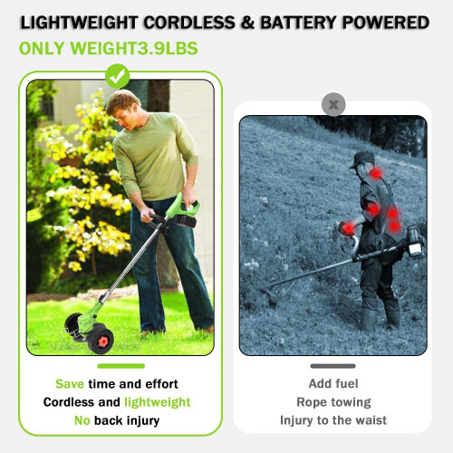 Garden Strimmer Cordless 21V Metal Blade 1