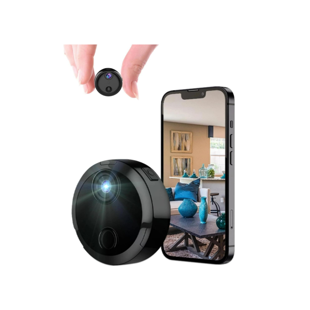 Chronus Spy Camera Hidden Camera,1080P Wifi Mini Nanny Cam Baby Monitor Surveillance Camera For Home Office Security, Night, Motion Detection(Black) 6976919848924