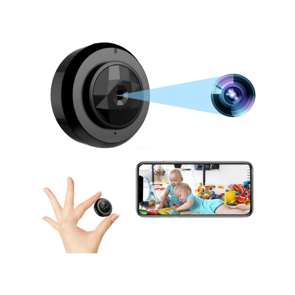 Chronus Mini Spy Camera Hidden Camera, WiFi Portable Nanny Camera, HD 1080P Home Security Surveillance Cameras with Motion Detection, Night