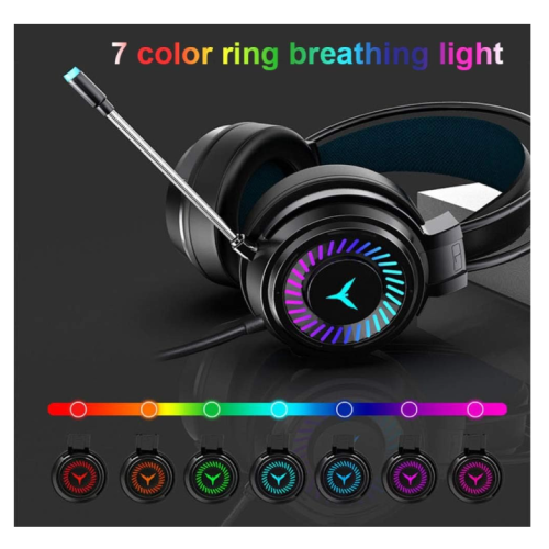 Casque de jeu filaire avec éclairage LED G58 1