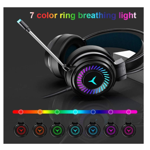 Casque de jeu filaire avec éclairage LED G58 1