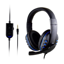 Nouveau casque de jeu filaire haute fidélité à commande vocale pour P-S4, noir, achat en ligne