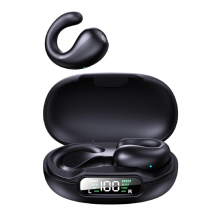 Chronus Wireless Open Ear Earbuds Bluetooth Bone Conduction Headphones Earphones(Black)