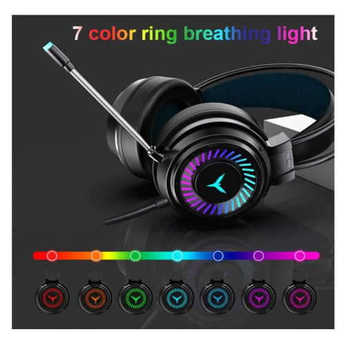 Casque de jeu filaire avec éclairage LED G58 2