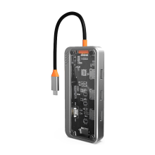 Adaptér USB C dokovacej stanice Dokovacia stanica pre laptop Usb-C 10 v 1 4K Hdmi Vga Gigabit Ethernet 3* USB 3.0 100 W Pd 3 5 Mm audio