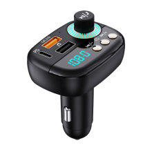 Transmetteur FM Bluetooth 5.1 pour voiture, lecteur MP3, kit mains libres, charge rapide PD, 20 W +