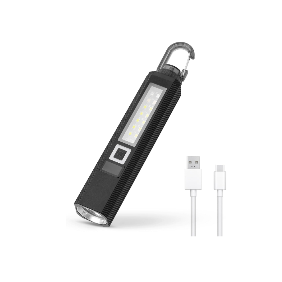 Chronus Torches Led Super Bright Rechargeable,Powerful Hand Magnetic Flash With 9 Modes,Cob Work,Waterproof,Uv ,Hook(Black) Light/Black