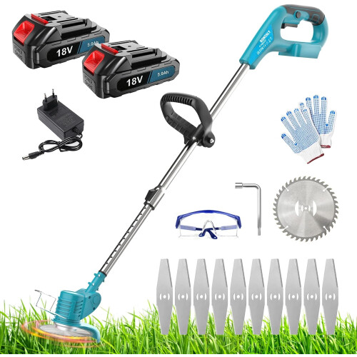 Cordless Garden Strimmer Compatible with Makita