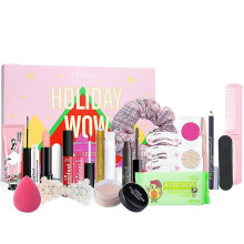 Tmall Christmas Party Countdown Calendar Advent Calendar Makeup Gift Kit, Include Lip Gloss,blush,eyebrow Blind Box Gifts