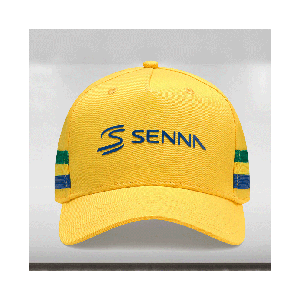 2024 Ayrton Senna Stripe Yellow Cap