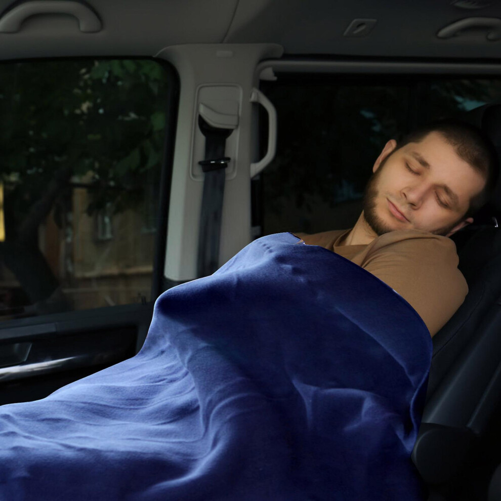 (150*110cm Car Heated Blanket Electric Throw,9 Fast Heating Modes & 8h Auto Off & Overheat Protection, Machine Washable E) 150*110cm Car Heated Blanket Electric Throw,9 Fast Heating Modes