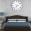 (White) Reverse Anti Wall Clock Modern Backwards Time Run Counter Clockwise Wall Watch 6