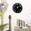 (Black) Reverse Anti Wall Clock Modern Backwards Time Run Counter Clockwise Wall Watch 2