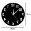 (Black) Reverse Anti Wall Clock Modern Backwards Time Run Counter Clockwise Wall Watch 3