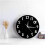 (Black) Reverse Anti Wall Clock Modern Backwards Time Run Counter Clockwise Wall Watch 4