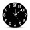 (Black) Reverse Anti Wall Clock Modern Backwards Time Run Counter Clockwise Wall Watch 1