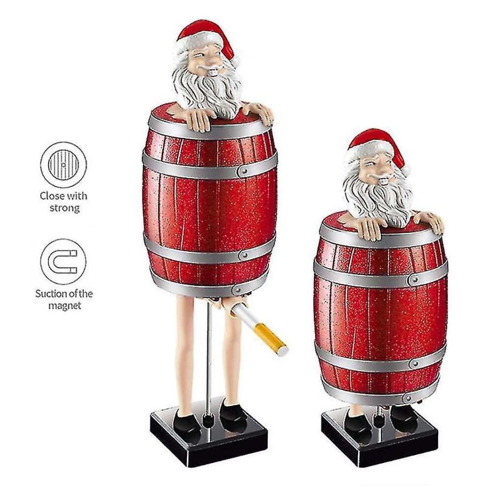 Portable Santa Claus Cigarettes Dispenser Creative Automatic Cigarettes Storage Case Funny Home Storage Box Smoking Tool
