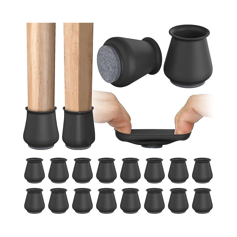 (Round, M) 16pcs Chair Leg Floor Protectors, Silicone Covers Non Slip Protector Pads Caps-image-OPC-PDTPZ2Z-NEW