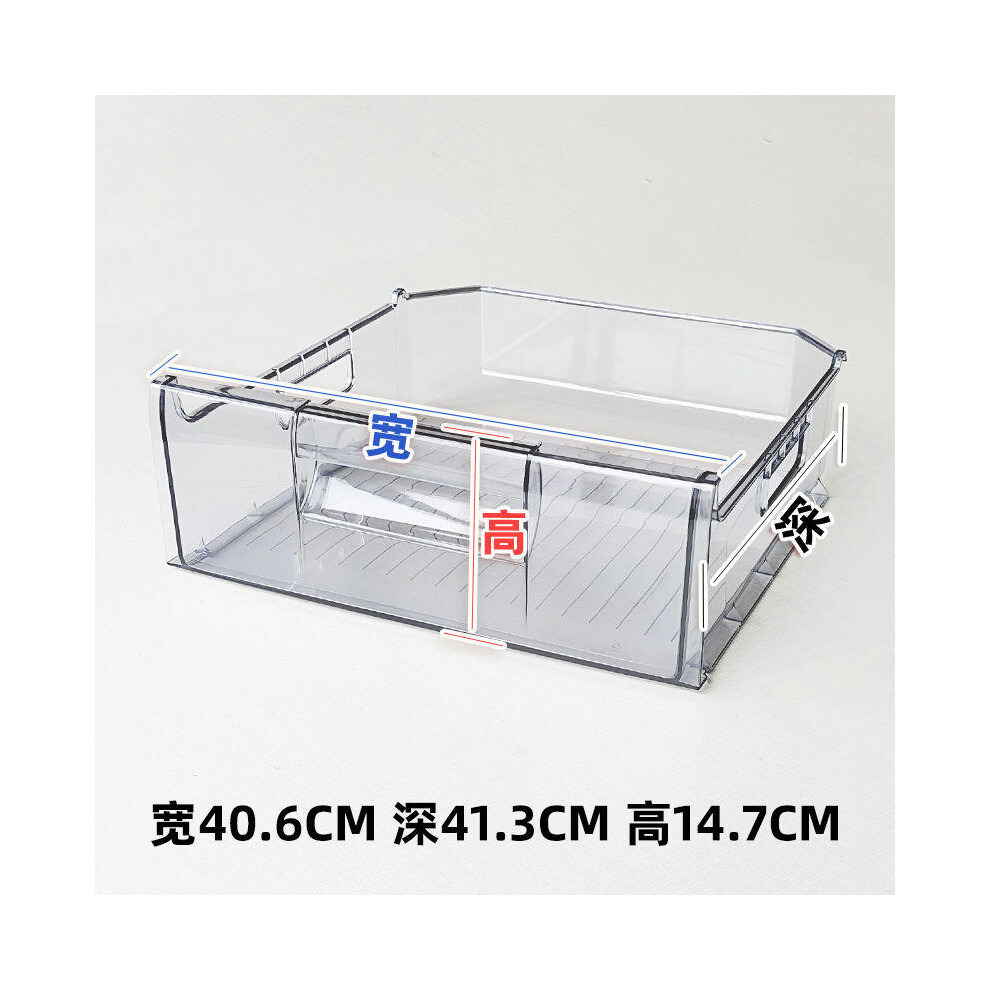 (0437.5-1 width 40.6 depth 41.3 height 14.7) Refrigerator Fresh-Keeping Storage Box Accessories, Freezer Complete Drawer Box, Universal For Drawer Ref