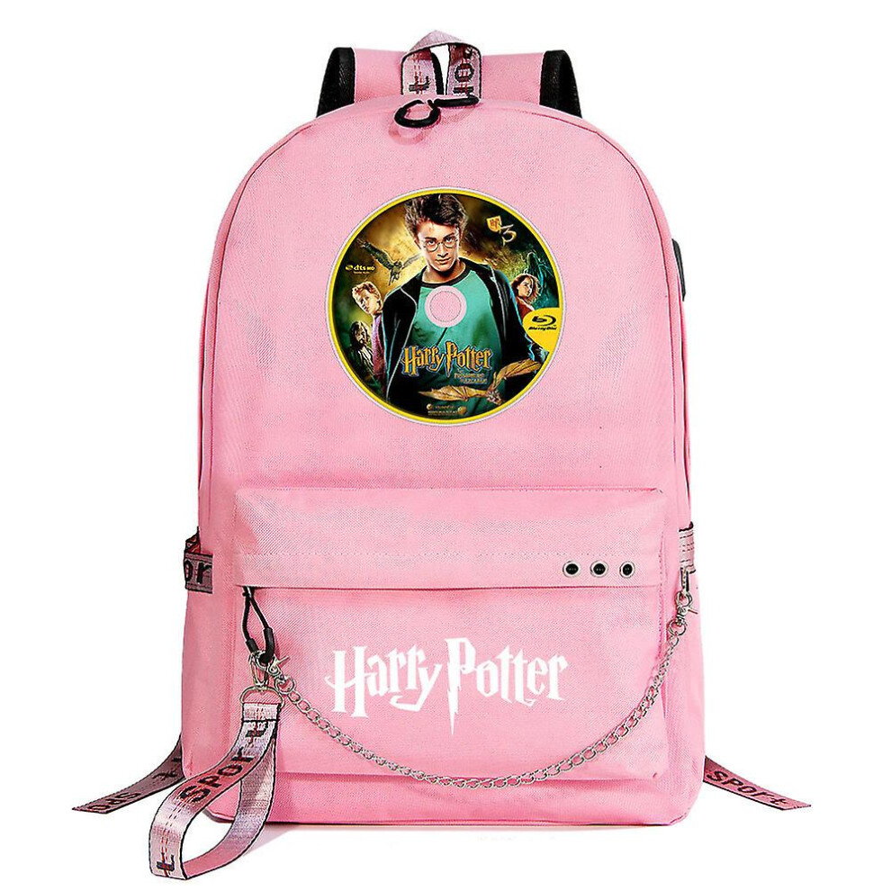 (8) Harry Potter Cartoon School Backpack - Fashionable, High-capacity Teen Backpack For Boys And Girls; Ideal For Travel, Students; Casual Mochilas-image-OPC-PDTQBPB-NEW