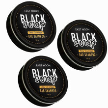 3x Men's Grey Coverage Bar Shampoo Hair Darkening Black Soap For Grey Hair Cover