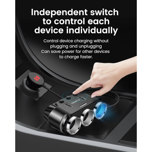 Zigarettenanzünder-Adapter 150W Usb-Ladegerät für Zigarettenanzünder 1