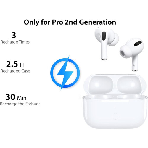 AirPod Pro 2nd Generation Replacement Charging Case with Bluetooth Pairing Sync Button 2