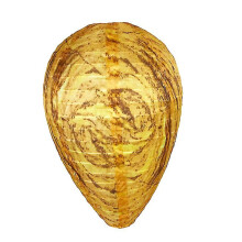 (Yellow, Cloth) 4pcs Paper/cloth Wasp Nest Hanging Bait False Trap Non-toxic Bait Paper Lantern