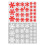 (Red) Window Decals Snowflake Pattern Self-adhesive Pvc Waterproof Wall Background Stickers For Home 2