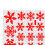 (Red) Window Decals Snowflake Pattern Self-adhesive Pvc Waterproof Wall Background Stickers For Home 4