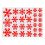 (Red) Window Decals Snowflake Pattern Self-adhesive Pvc Waterproof Wall Background Stickers For Home 1