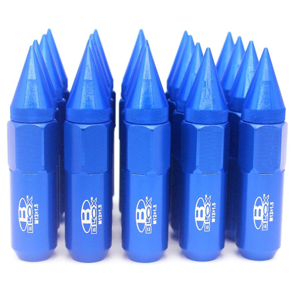 (, 1.5) 20Pcs Spike-Lug Nuts M12x1.25 / M12x1.5 Wheels Rims Lug-Nut Wheel Accessories Blue 7669443239274